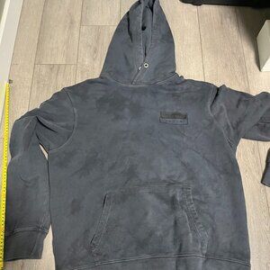 American Eagle Mens Pullover Hoodie Sweatshirt Heavy XL Gray